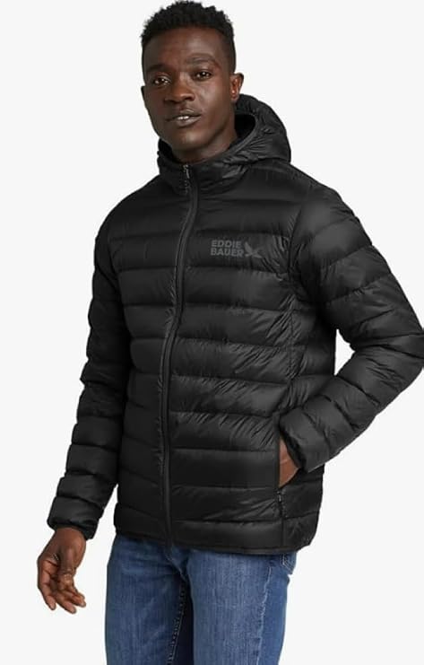 Eddie Bauer Men's Winter Jacket - Puffer Coat with Hood - Down Jacket For Outdoor