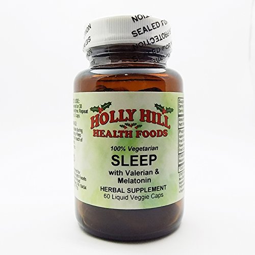 Holly Hill Health Foods, Sleep with Valerian & Melatonin, 60 Liquid Vegetarian Capsules