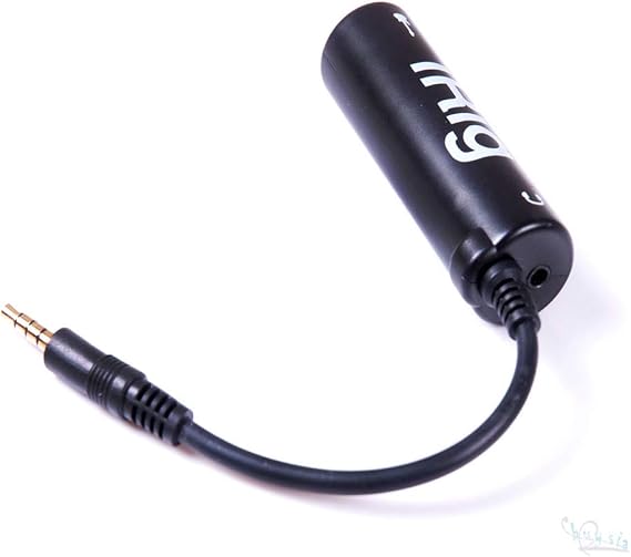 Multimedia Guitar Interface Converter Tuner Audio Line Iphone Ipad Mac Black Short Cut Nice Practical