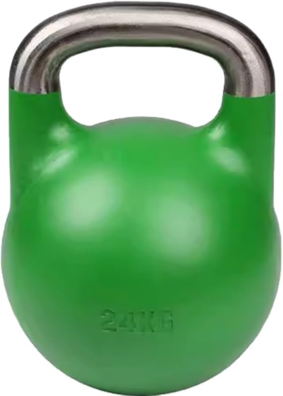 Kettle Bells Women Men's Fitness Training Competitive Kettlebell, Home Shaping All-Steel Kettle Ball, Sports Equipment, Squat/Pull/Swing(Dark green-24kg)