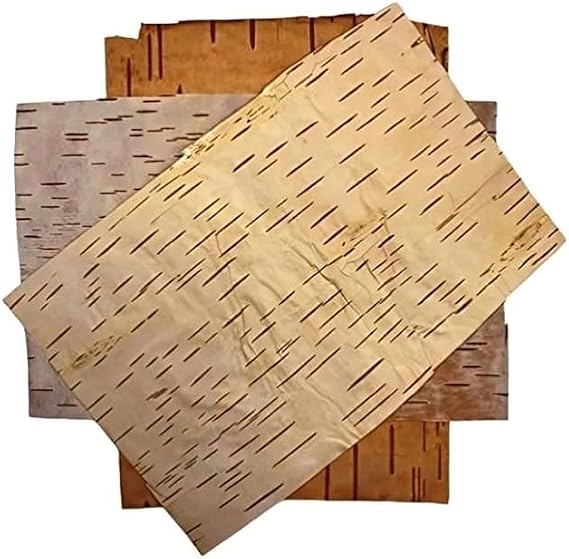 Pure Bhojpatra Sheets (10 Pieces) | Size 6x4 Inches | Sacred Himalayan Birch Bark for Puja & Religious Rituals