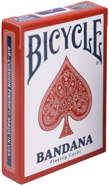 Bandana Bicycle Playing Cards (Sun Bleached Crimson)