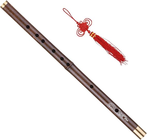 Bamboo Flute For Beginners Flute Professional Black Dizi Flute Handmade Chinese Woodwind Instrument(D key)