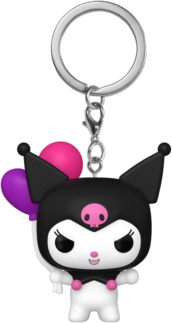 Funko Pop! Keychain: HK - Kuromi - (BLN) - Hello Kitty - New Keychain - Vinyl Mini Figure for Collection - Socks Filler - Gift Idea - Official Trade Items - Cartoon Fans