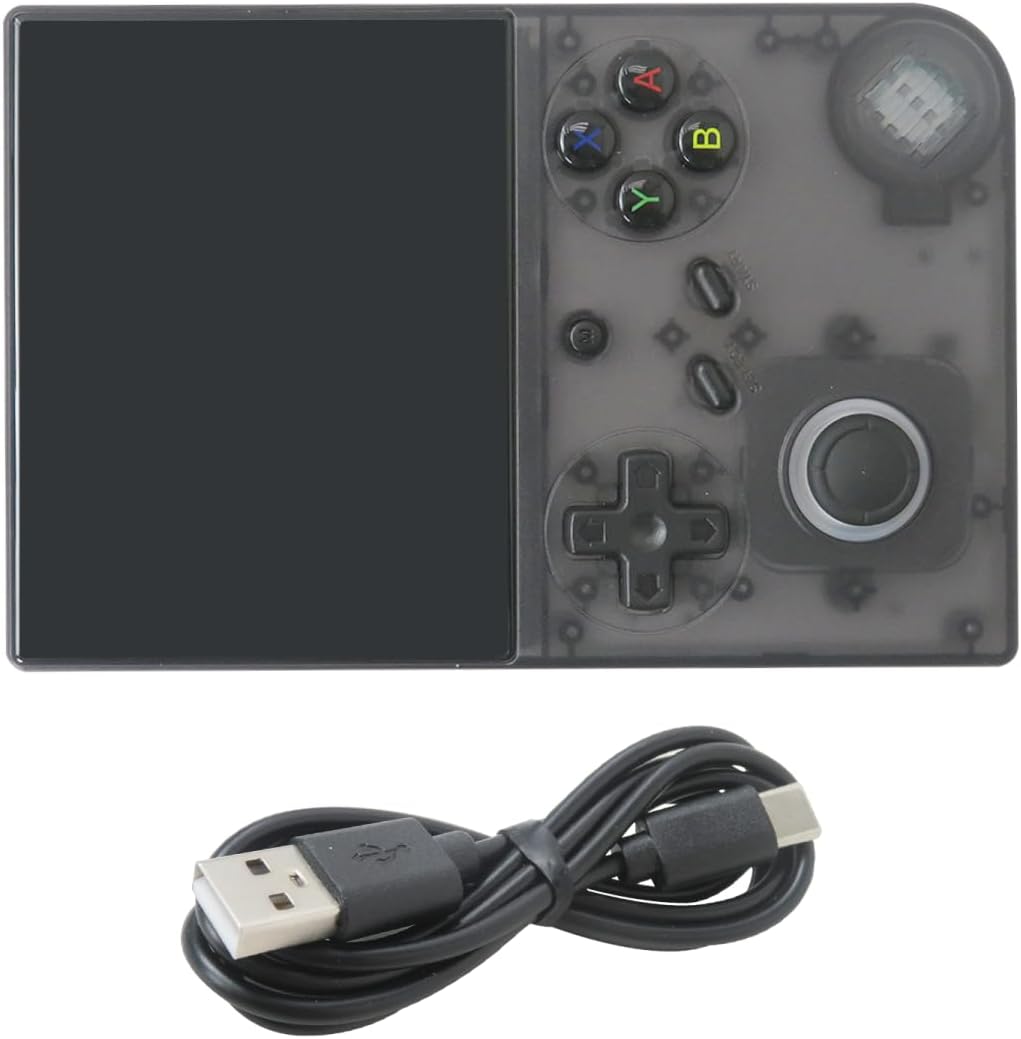 Portable Video Game Console Built in 5000 Games, 64GB, 4inch IPS Screen, Support Wired Wireless HDMI Connection to TV, Support for PSPPS1for NDSfor N64for Arcade & More FormatsBlack, by Vicue