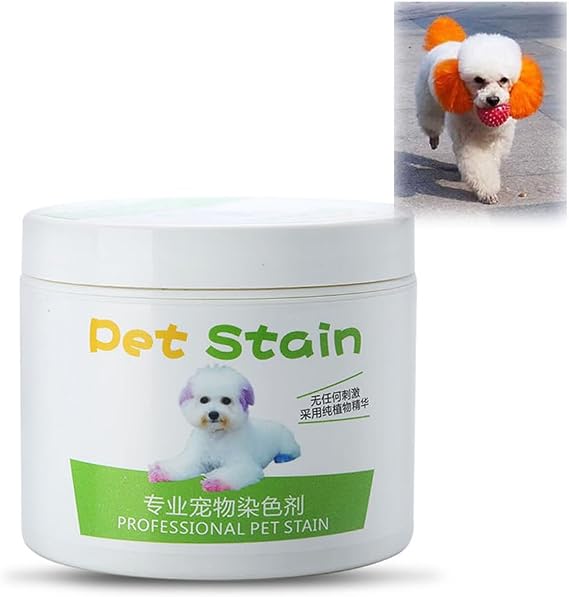 100ml Professional Pet Stain Cat Dog Hair Dye Cream, Plant Extracts Hair Dying, Fashionable Natural Pet Hair Dye, Large Capacity Dog Cats Hair Dye Cream (Blue)