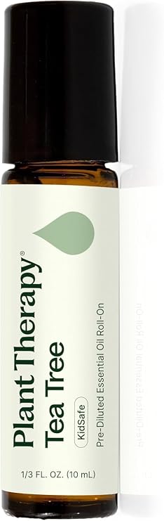 Plant Therapy Tea Tree Essential Oil Pre-Diluted Roll-On, 10 mL (1/3 oz)