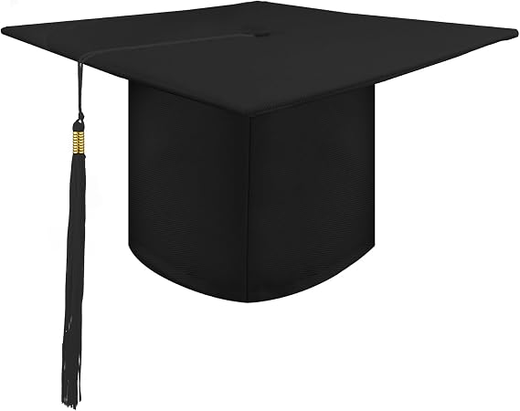 AUYAO Graduation Hat for Adult Graduation Cap with Tassel, Adjustable Academic Graduation Hat, Graduation Party Supplies Academic Costome Graduation Cap Unisex