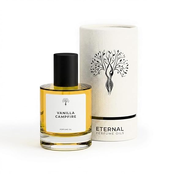 Vanilla Campfire Perfume for men Alcohol Free Perfumes for women Long Lasting Eau De Parfum 1 FL Oz Concentrated Organic perfume