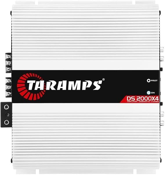 Taramps DS 2000X4 2 Ohms 2000W RMS Full Range 4 Channel Car Audio Amplifier