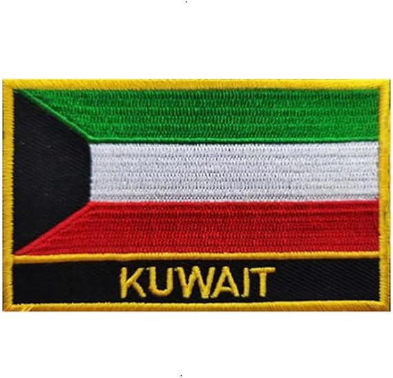 Kuwait Flag Patches, 1 PCS