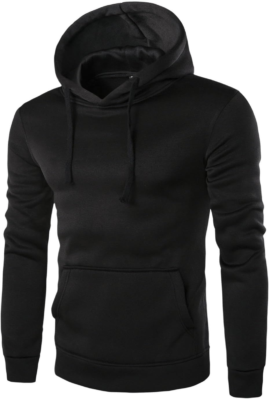 Men's hoodies Hooded Pullover Sweatshirt, Spring And Autumn Casual Long-sleeved Sweatshirt Jacket-black-xl