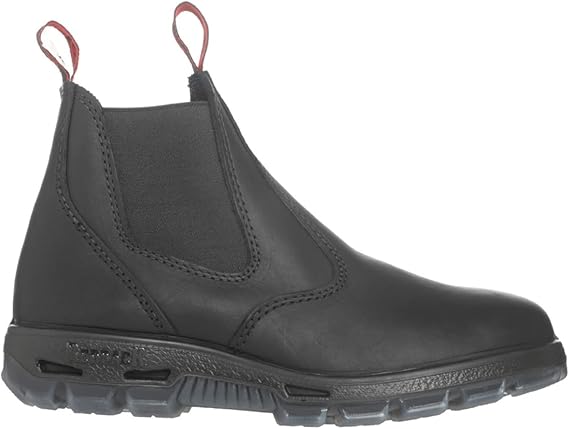 Redback UBBK Easy Escape Slip-On Soft Toe Black Redback Boot Size UK8 = US9