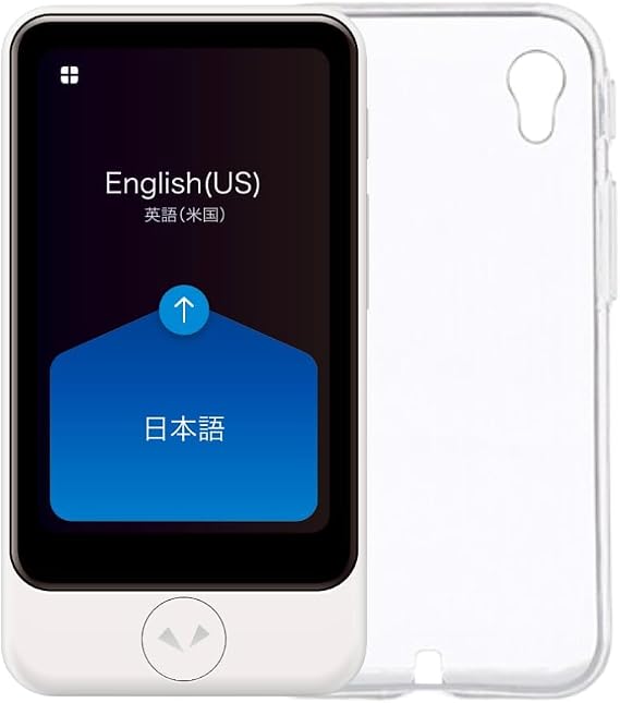 Pocketalk Basic Bundle, Voice & Camera 84+ Language Full Translator with Protective, Clear Tablet Case - Plus Model with Large Screen, Long Battery Life & HIPAA Compliant
