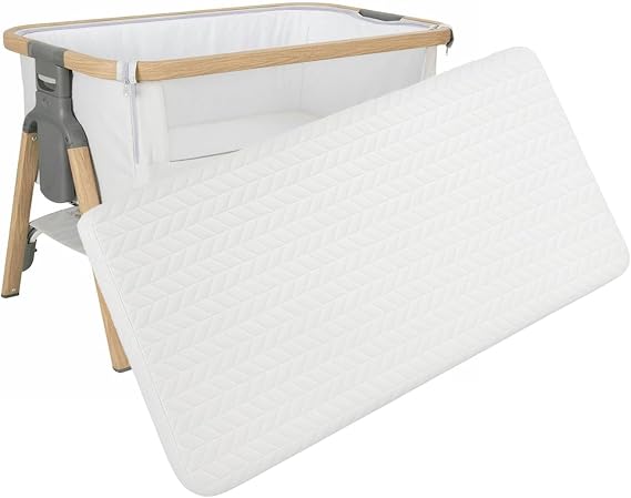 Sapphire Collection Next2Me Bedside Crib Mattress – 83 X 50 X 5cm Extra Thick Compatible to Fit Baby & Toddler Crib Bed Mattress Super Soft with Breathable Quilted Zip Cover
