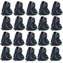 J-Tech Digital Wired Ergonomic Vertical USB Mouse with Adjustable Sensitivity (600/1000/1600 DPI), Scroll Endurance, Removable Palm Rest & Thumb Buttons [V628] | 20 Pack