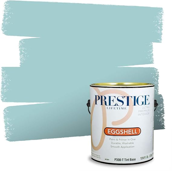 PRESTIGE Interior Paint and Primer in One, Aqueous Splash, Eggshell, 1 Gallon