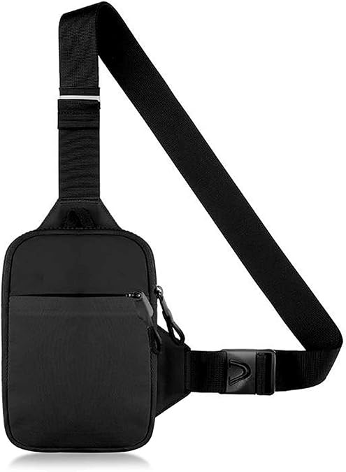 Sling Bag, Waterproof Crossbody Bag Lightweight Chest Backpack with Zipper Adjustable Strap, Men Women Outdoor Sports Travel Hiking Camping Cycling