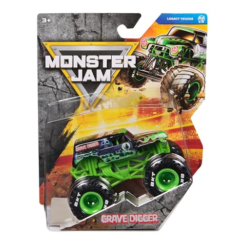 Monster Jam 2026 Official 1:64 Diecast Truck Series 45 Legacy Trucks Grave Digger