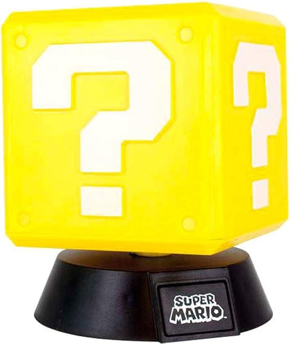 Paladone Super Mario Question Block 3D Lamp Icon Light Nintendo