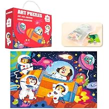 Floor Puzzle for Kids Ages 4-8, Solar System Jigsaw Puzzles, 60 Piece Space Large Puzzles Geography Educational Toys for Boys and Girls