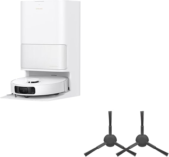 DREAME L40s Ultra CE Robot Vacuum Cleaner (White) and Side Brush