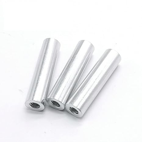Zkensh-Bolts M2 M2.5 M3 M4 M5 M6*L Round Aluminum Standoff Spacer Stud Extend Long Nut L=6 to 100, 5-10pcs, Widely Used(28mm,M3 10pcs)