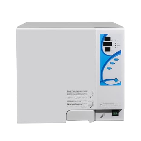 EustomA 18L Autoclave High Pressure Temperature Steam Class N Lab Equipment STE-18-E with Drying Function Digital Display Vacuum Stainless Steel Steam Compact Type