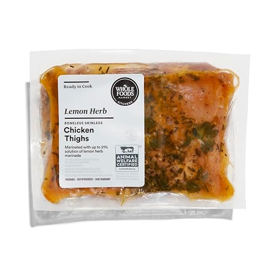 Whole Foods Market Kitchens Lemon Herb Boneless Skinless Chicken Thighs