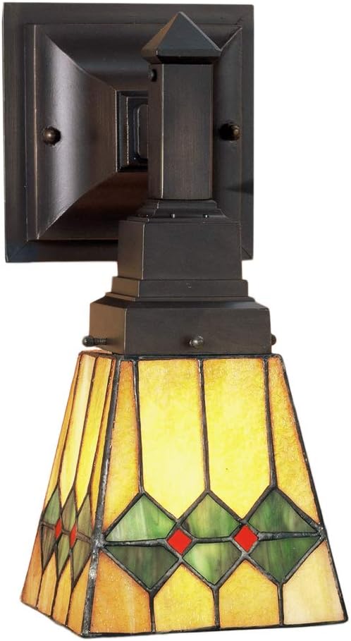 Meyda Tiffany 48189 Martini Mission Wall Sconce, 5" Width