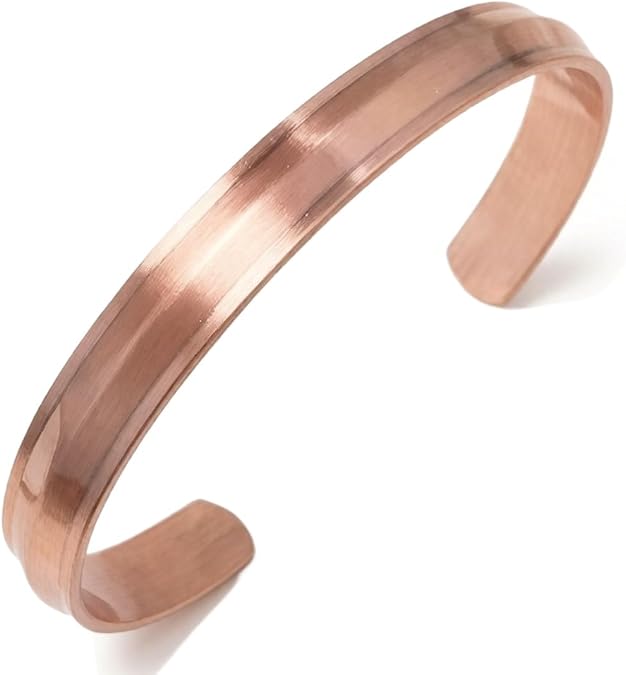 99% Solid Pure Copper Bracelet for Men & Women Cuff Bangle