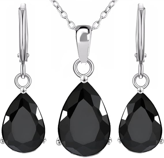 Crystalline Azuria Jewellery Sets for Women Wedding Jewellery Sets Bridal Jewellery Set with Necklace and Earring for Bride Cubic Zirconia Bridesmaid Jewellery