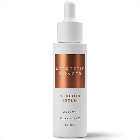 Georgette Klinger Probiotic Serum - Hydrating Face Serum With Hyaluronic Acid For Anti-Aging & Skin Barrier Repair, Balances Skin Microbiome, Enhancing Texture, Prevent Premature Aging - 1 oz