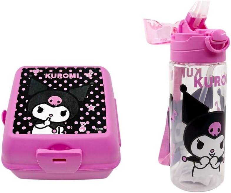 Kuromi Pembe Matara ve Beslenme Kabı Seti
