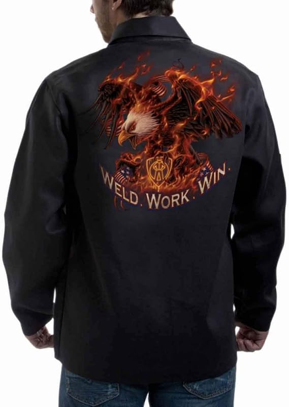 Tillman 9063 30" 9 oz. ONYX FR Cotton Jacket "Weld.Work.Win" Logo, 2X-Large
