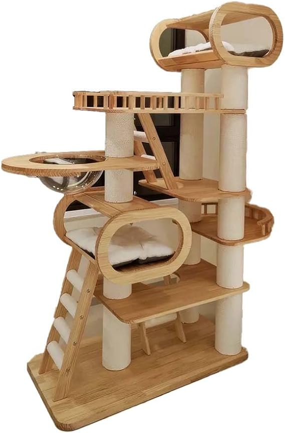 Large Wooden Tree Tower for Cat