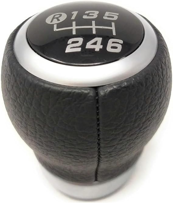 Manual Gear Shift Knob: 6 Speed PU Leather Shifter Knob Replacement for Subaru BRZ Toyota 86 Scion FR-S 2013-2020 Transmission Gear Shift Lever Stick (Black)