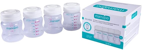 Mamajoo 4 X Anne Sütü / Mama Saklama Kabi Seti 150 ml