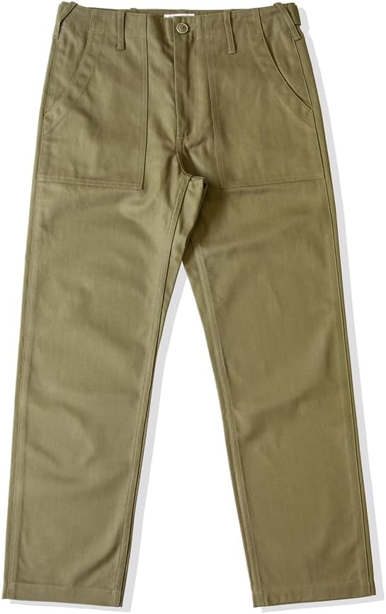 Red Tornado Herringbone Twill Fatigue Pants