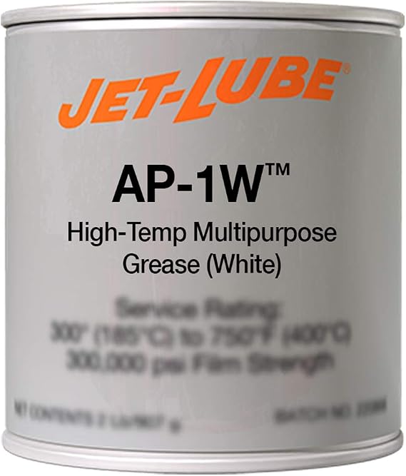Jet-Lube AP-1W - High Temperature | Multi-Purpose Grease | Bentone Clay | Water-Resistant | Pumpable | Extreme Service | 1 Lb.