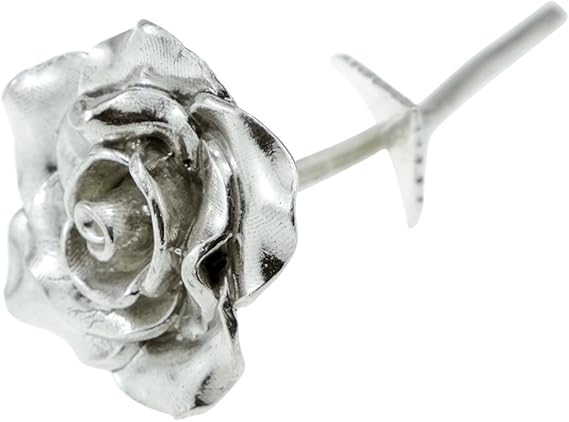 Pirantin Tin Anniversary 10 Year Metal Rose - 100% Pure Casted Tin Wedding Anniversary