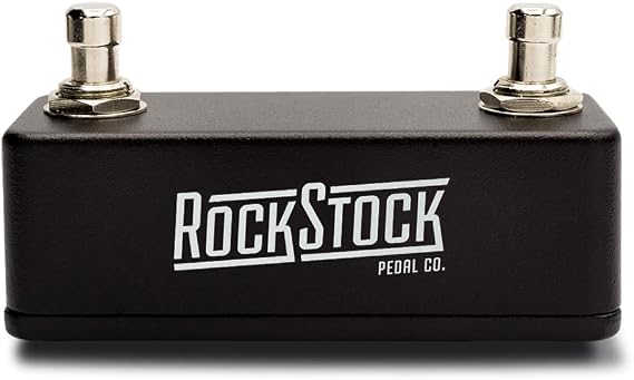 Dual Foot Switch Pedal - Versatile TRS Auxiliary Guitar Pedal (Matte Black) | Expand Your Multi Effects Processor, Hand Wired and Built for the Road