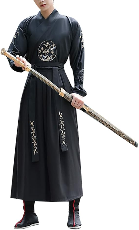 Chinese Traditional Hanfu Dress Ancient Swordman Costume Kungfu Suit Adult Knight Martial Arts Clothing Outfits