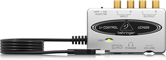 Behringer Square USB Audio Interface 2 IN / 2 Out UCA202 by Behringer