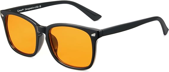 Cyxus Blue Light Glasses Men Women Reduce Eye Strain UV400 Protection 8082