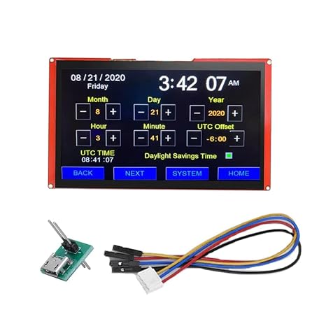 Nextion Display Intelligent 10.1" Inch Capacitive Touch Screen 1024x600 Serial LCD-TFT HMI Display Module NX1060P101-011C-I