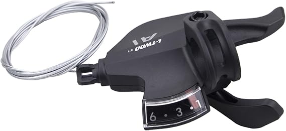 WEEROCK Bike Shifter Lever 6 Speeds Right Thumb Gear Shift Lever for Mountain Bicycle
