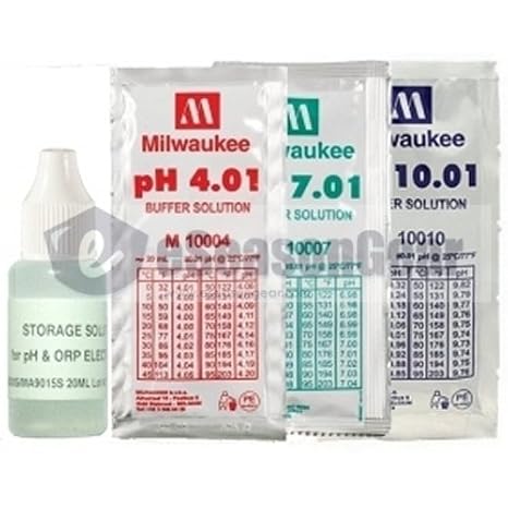 4x20ml, Storage + pH 4 + 7 + 10 Buffer Calibration/Solution/Fluid/Probe/Tester
