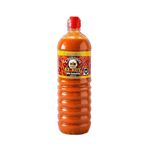 Salsa Especial Chiltepin El Rey 32 FL OZ / 1 LITER, Salsa Marisquera from Sinaloa, Seafood Mexican Hot Sauce... (Chiltepin)