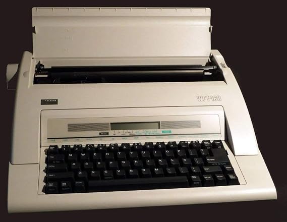 Nakajima WPT160 Portable Electronic Typewriter with Display + Memory.